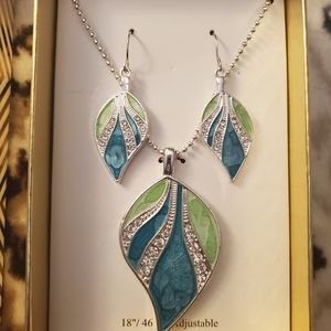 KC Designs Enamel Necklace & Earring Set